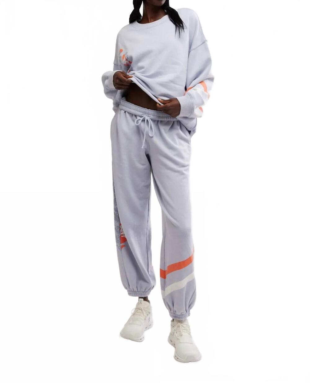 NEW FREE PEOPLE women's all star logo pants in grey